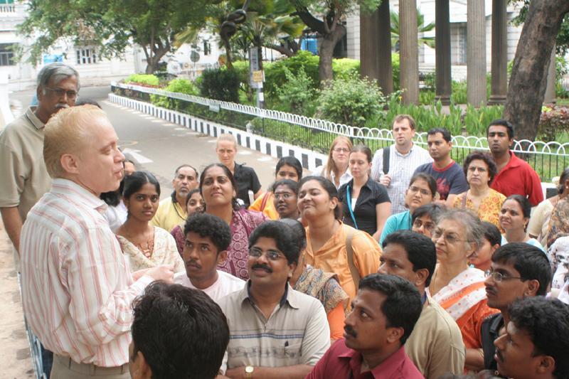 fortwalk.jpg - Heritage Walk inside the Fort St. George led by Dr. Suresh, Archaeologist.