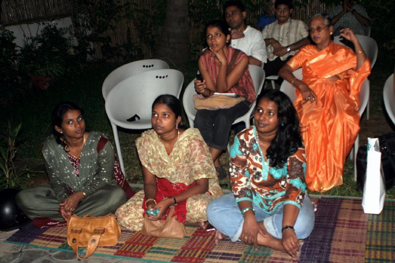 poetry1.jpg - A section of listeners at the Poetry Reading session