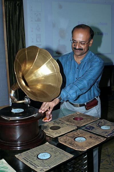 talk.jpg - An audio visual presentation – Early Music Recordings of Madras by by V.A.K. Ranga Rao and Sriram V.