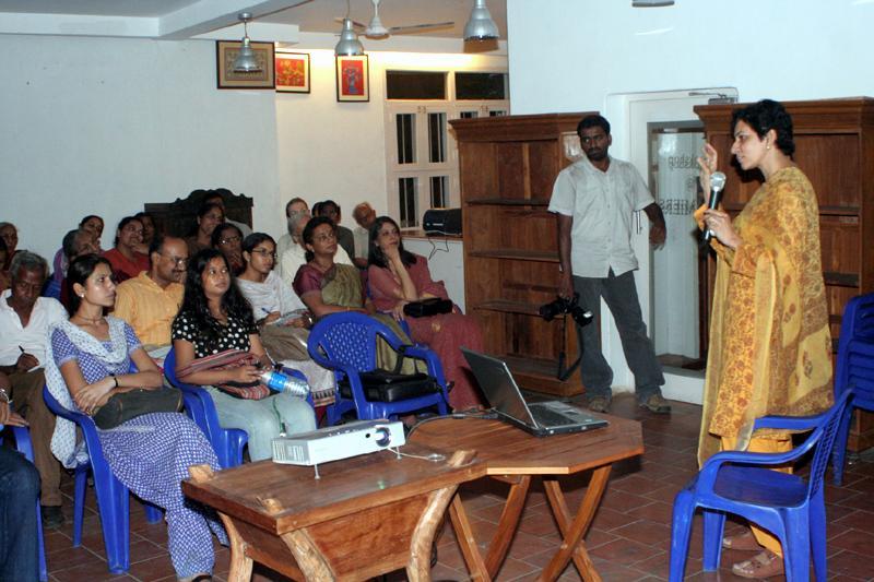 chitra2.jpg - The talk by Chitra Madhavan at The Chamiers